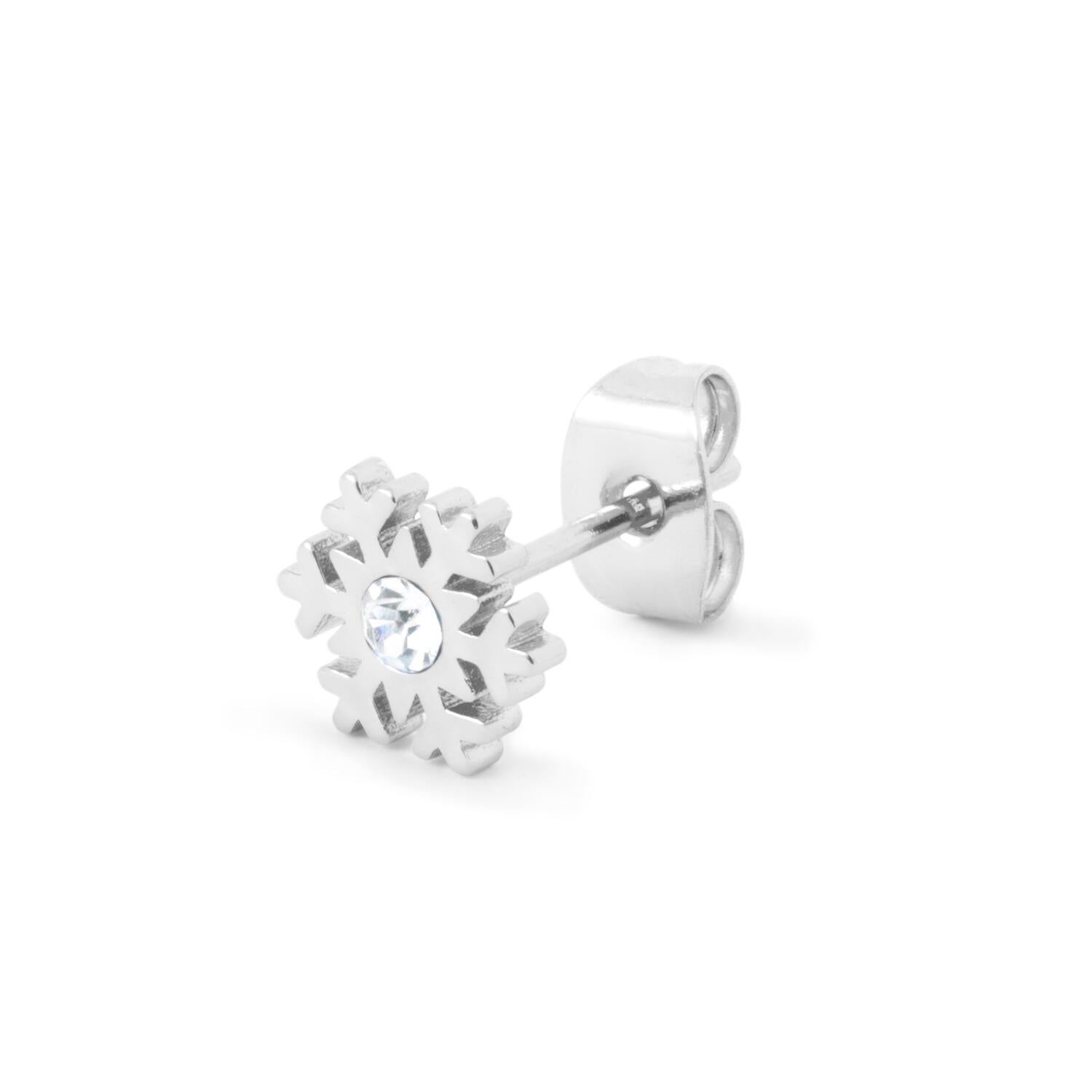 Flake ørestik - sølv